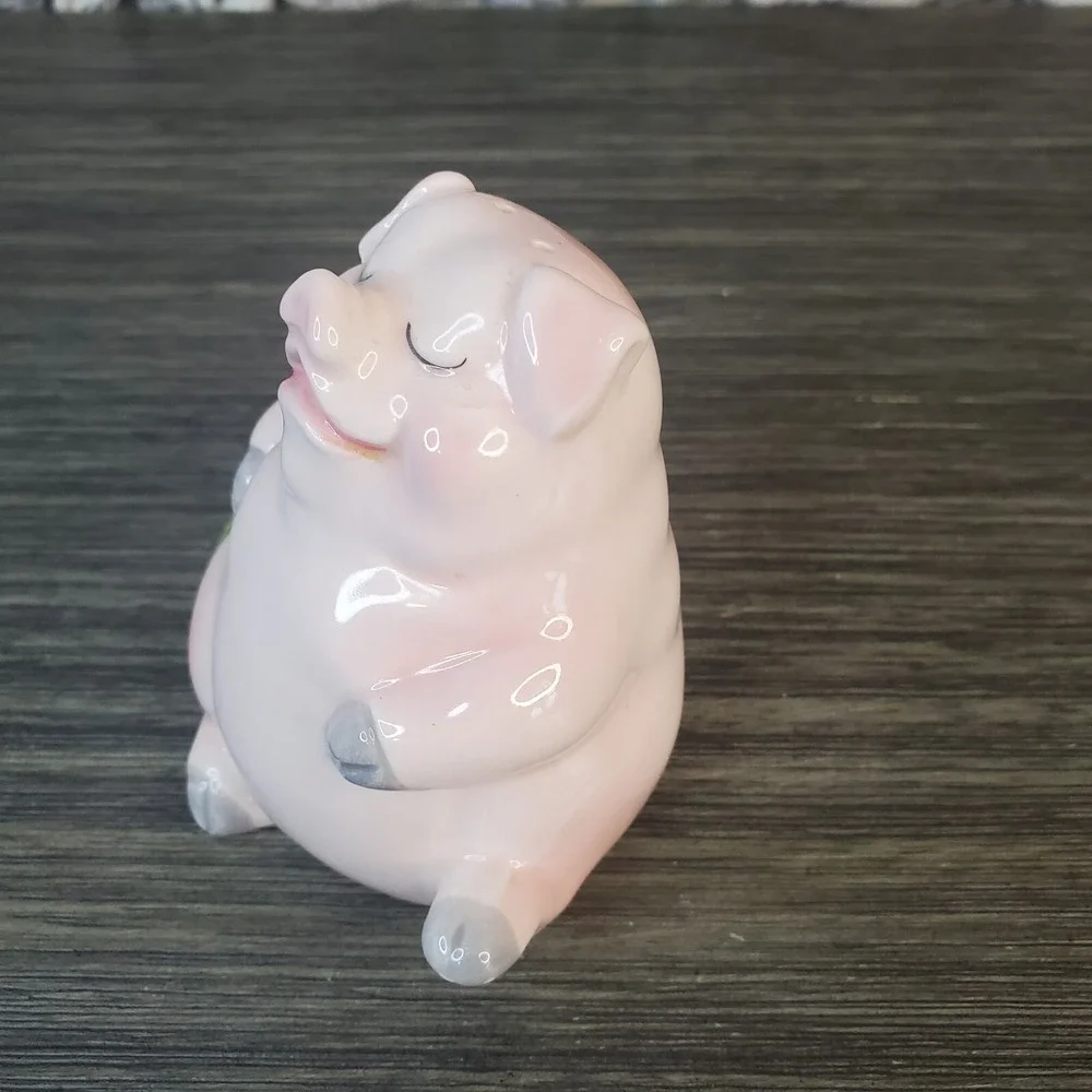 Vintage OTAGIRI Mary Ann Baker Pink Country PIG Salt N Pepper‎ Shaket Set